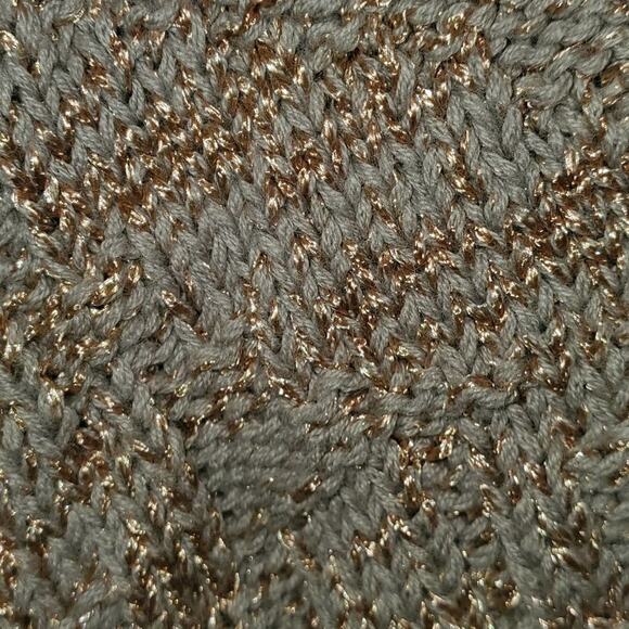 COLDWATER Creek Women's Oversize Knit Sweater Shark Bite Style Vest Size Large - Picture 4 of 6